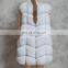 High Quality Factory wholesale real fox fur vest/gilet