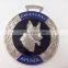 Shiny silver zinc alloy casting mirror polishing medal customized 3D relief medal