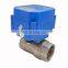 6NM bsp/npt 2,3,5 wires control Mini ball water valve electric actuator