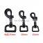 Factory black spray-paint  zinc alloy swivel snap hook for dog leash