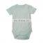 Summer 100% Organic Cotton V-neck Short Sleeves Baby Romper