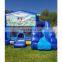 inflatable bluey blue and green bounce house banner jumping castle bouncer trampoline jumper