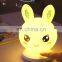 Ten levels dimming indoor animal rabbit led touch Lovely children night light led usb night light for Bedroom