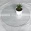 Cheap classic modern minimalist creative tempered glass top dining table, top china furniture glass dining table