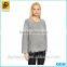 Chinese Factory Cheap Wholesale Fashion Gray Long Sleeve Custom Lady Hoodies