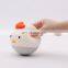 Creative Cute Chicken LED Night Light Multicolor Silicone Bedside Lamp custom home decor for children baby kids