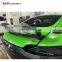 GT rear wing fit for GT/GTS/GTR style carbon fiber rear spoiler with brake light for GT auto parts