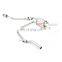 titanium exhaust for KIA SPORTAGE K2 Stainless Steel Pipes catback with quad double tip