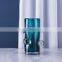 Wholesale Minimalist Table Decor Small Cheap Art Blue Cylinder Clear Glass Flower Vases