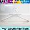 YY0445 white rubber coated plastic hanger for brand shops rubber clothes hanger