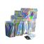 Custom Holographic Smell Proof Aluminium Foil Mylar Zipper Lock sweet Packaging Bags with Your Own Design