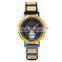 Hot Sales Custom Logo Stainless Steel Bamboo Wooden Watch With Chronograph & Quartz Pusher Push Buttons
