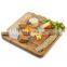 factory direct sale high quality cheese board and knife set bamboo serving tray