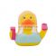 Custom Lovely Duckies PVC Vinyl Squeaky Baby Rubber character Duck Bathroom bath toys for Kids Children