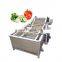 Industrial Customized Stainless Steel Fruit and Vegetable Washing Machine for sale