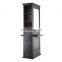 hair saloon furniture set barber styling mirror stations makeup salon station with Double sided LED glass