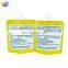 Custom explosion proof resistance to fall clear spray pocket plastic body lubricant hand cream stand up spout pouch