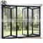 Narrow Border Line Bi Fold Aluminum Patio Door Luxury Lowe Glass Slim Frame Aluminium Bifold Folding sliding door