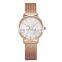 SHENGKE Luxury Woman Watch Special Dial Decorate With Diamond Milanese Stainless Steel Mesh Band Quartz Movement K0093L