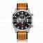 CURREN Men's Leather Strap Watches, Men's Waterproof Watches, Men's Sports Watches