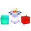 cube light 16 colors rechargeable led chair counter stool waterproof outdoor bar furniture
