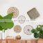 Hot Sale Round Woven Whit Wash Water Hyacinth Straw Wall Decor Baskets set 2 Wholesale Vietnam Manufacturer