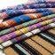 Perennial supply of a large number of rib knitted striped fabrics