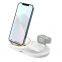 Wholesale foldable 3 in 1 wireless charge station 15W desk night light foldable wireless charger
