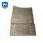 bimetal overlay wear plate for crusher main frame liners