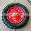 China pneumatic wheelbarrow wheels small rubber wheel with bearings 3.00-8