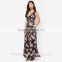 2016 hot sale women maxi dress design ladies custom printing dress OEM D265