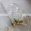Industiral Reflector Filament Pendant Light aged steel Edison Bulb