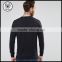 100% Cotton V Neck Sweater in Black