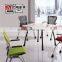 Triumph easy move save space folding office chair / stacking training chair / office chairs with writing pad