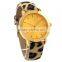FT1433 Best quality pu leather fashion stainless steel case back watch
