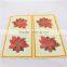 printed paper napkin with flower image