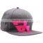 acrylic cheap plain custom snapback cap hats rope