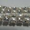 Lower price Cream Pearls and Crystal rhinestone trimming mesh for women's handbag