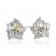 Flower Design Diamond Vintage Earring Jewelry, 14k Rose Cut Diamond Earrings,925 Sterling Silver Diamond Fashion Earring Jewelry
