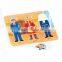 Yunhe Good Wooden Toys Occupation Match Toy Wooden Educational Puzzle Toy