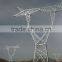 galvanized 110kv transmission line steel tower