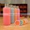 Colorful Silicone water bottle Outdoor portable bicycle bottles/Sports water glass bottle drink bottles Portable Car cup