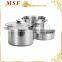 MSF-L3918 American 24cm or 20cm stainless steel steamer pots 4pcs food steamer set