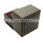 Seamed tube leather watch box with pillow