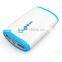 Oval Power Bank With LED Flashlight and Power Indicator 6600mAh