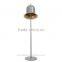 45 degrees angle standing lamp pink bell floor standing light