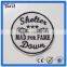 Fashion design hand 3D logo embroidery patch/Sport team iron-on clothes logo embroidery patch/Woven letter logo embroidery patch