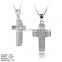 PZ9-086 925 Sterling Jewelry with CZ Christian Cross Jewelry ,925 Silver Christian Cross Pendant