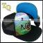 Promotional Sublimation Printed 3d Embroidery Logo Flat Brim Mesh Hat
