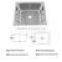 Stainless Steel SUS 304 Single Bowl Laundry sink (A44-1)(A15-4)